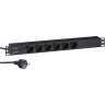 Блок розеток EXEGATE SERVERPRO PDU-19H603 AL-6S-EU2,5CU EX280828RUS