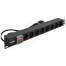 Блок розеток EXEGATE SERVERPRO PDU-19H804 AL-8S-EU2,5CU-SW EX280843RUS