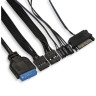 Корпус Miditower EXEGATE EVO-8225 ATX, без БП, 2*USB+1*USB3,0, черный с RGB подсветкой EX292858RUS